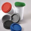 Picture of Tagus Travel Cup Ceramic 330ml. Double wall with coloured lid