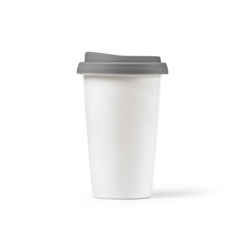 Picture of Tagus Travel Cup Ceramic 330ml. Double wall with coloured lid