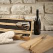 Picture of Turner Barbecue Set Bamboo. With Case, Tong, Fork & Spatula