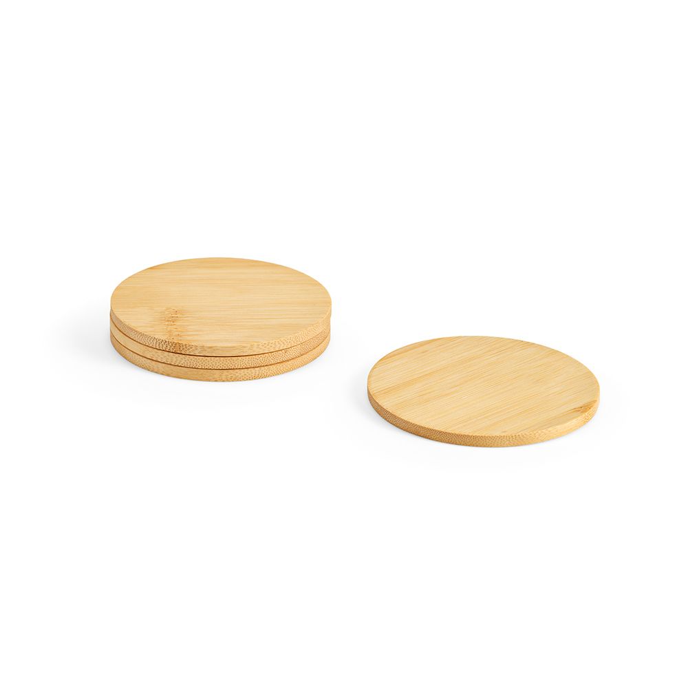 Picture of Christo Coasters Bamboo. Set of 4