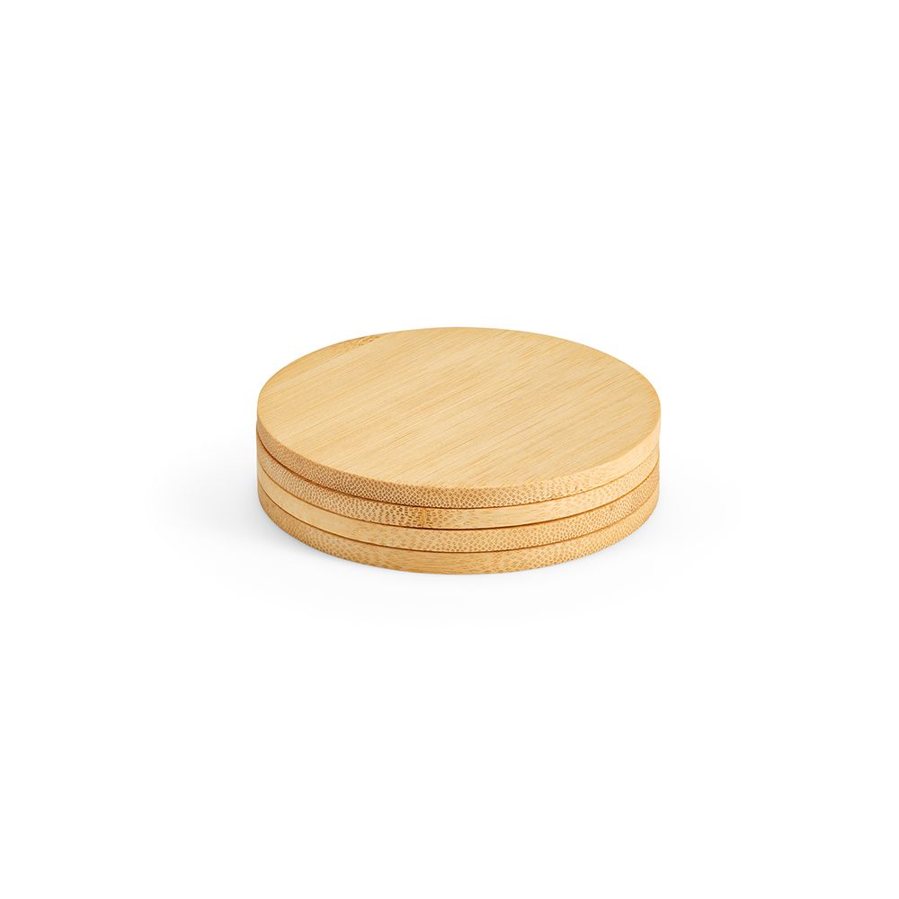 Picture of Christo Coasters Bamboo. Set of 4