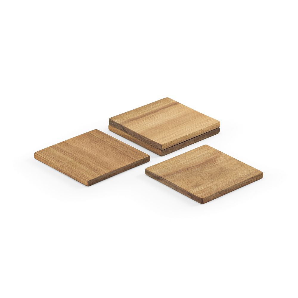 Picture of Velazquez Coasters Acacia Wood. Set of 4