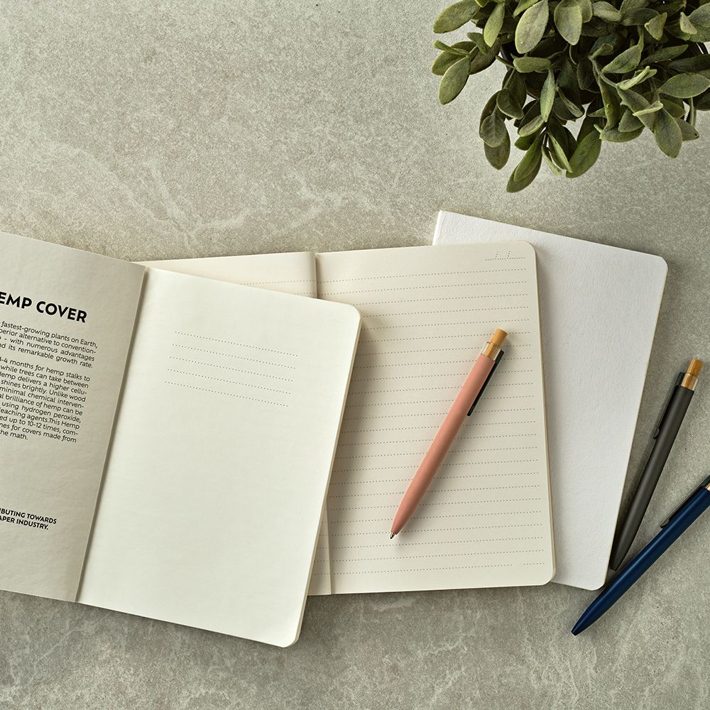 Picture of Verne A5 Notebook Cotton Rag cover. 80gsm recycled 196 pages