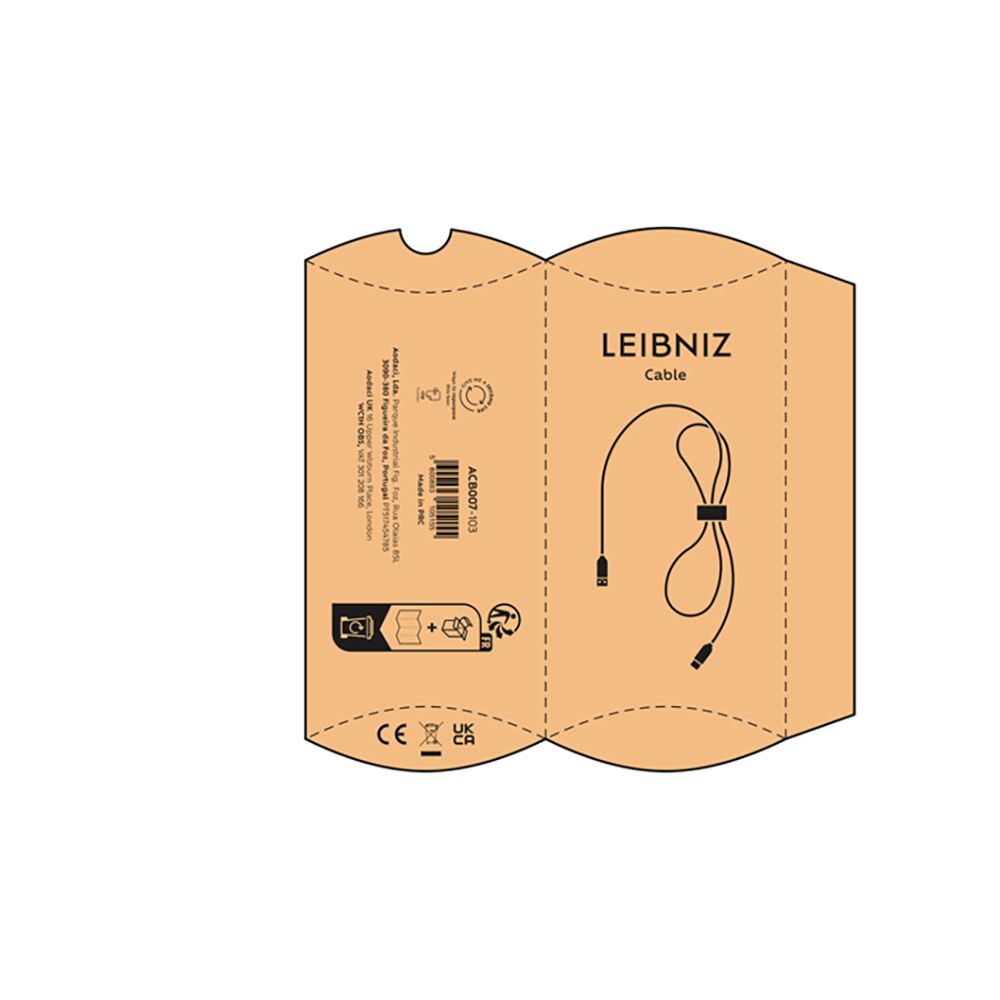Picture of Leibniz Cable rPET. 1m USB-C to USB-A. Fast Charge