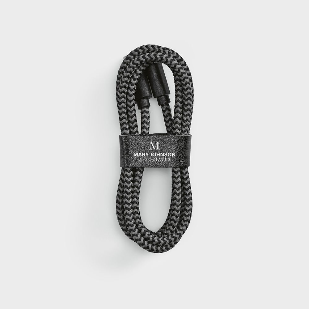 Picture of Leibniz Cable rPET. 1m USB-C to USB-A. Fast Charge