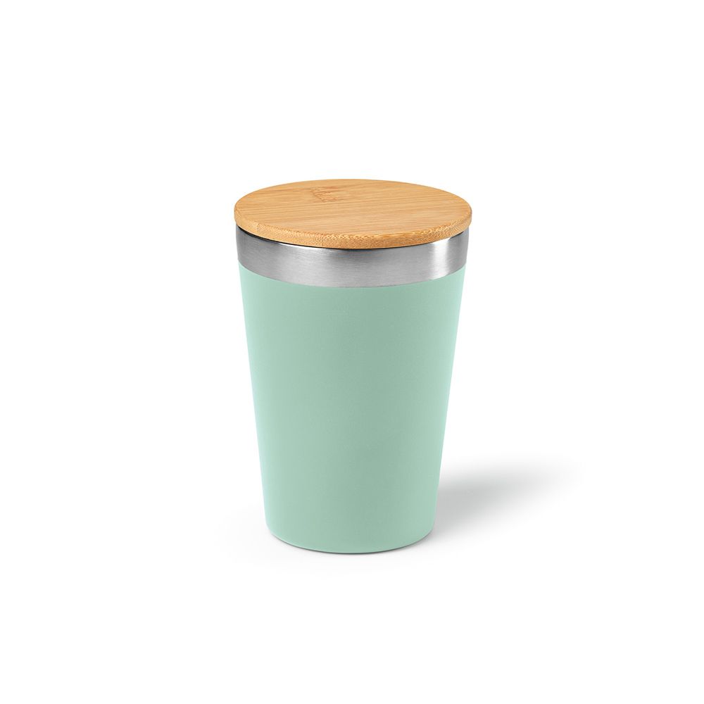 Picture of Don Travel Cup rSS and Bamboo lid 400ml. Double wall