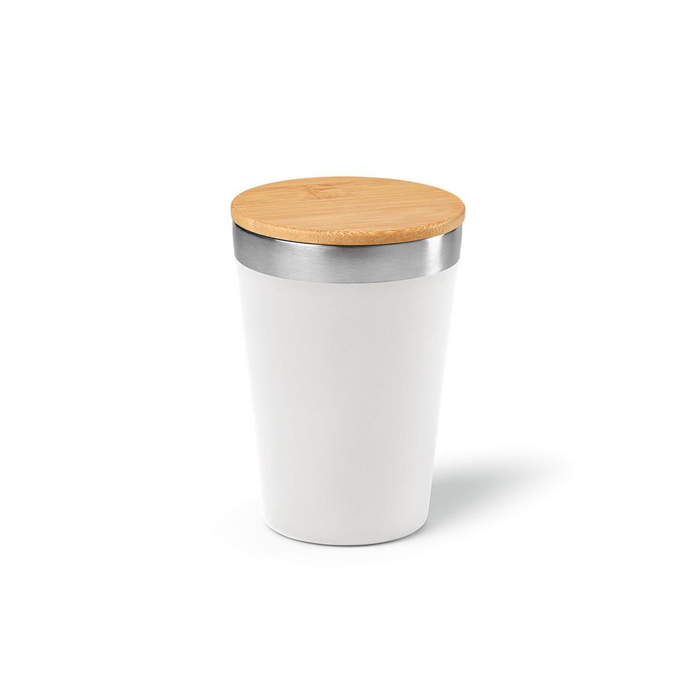 Picture of Don Travel Cup rSS and Bamboo lid 400ml. Double wall