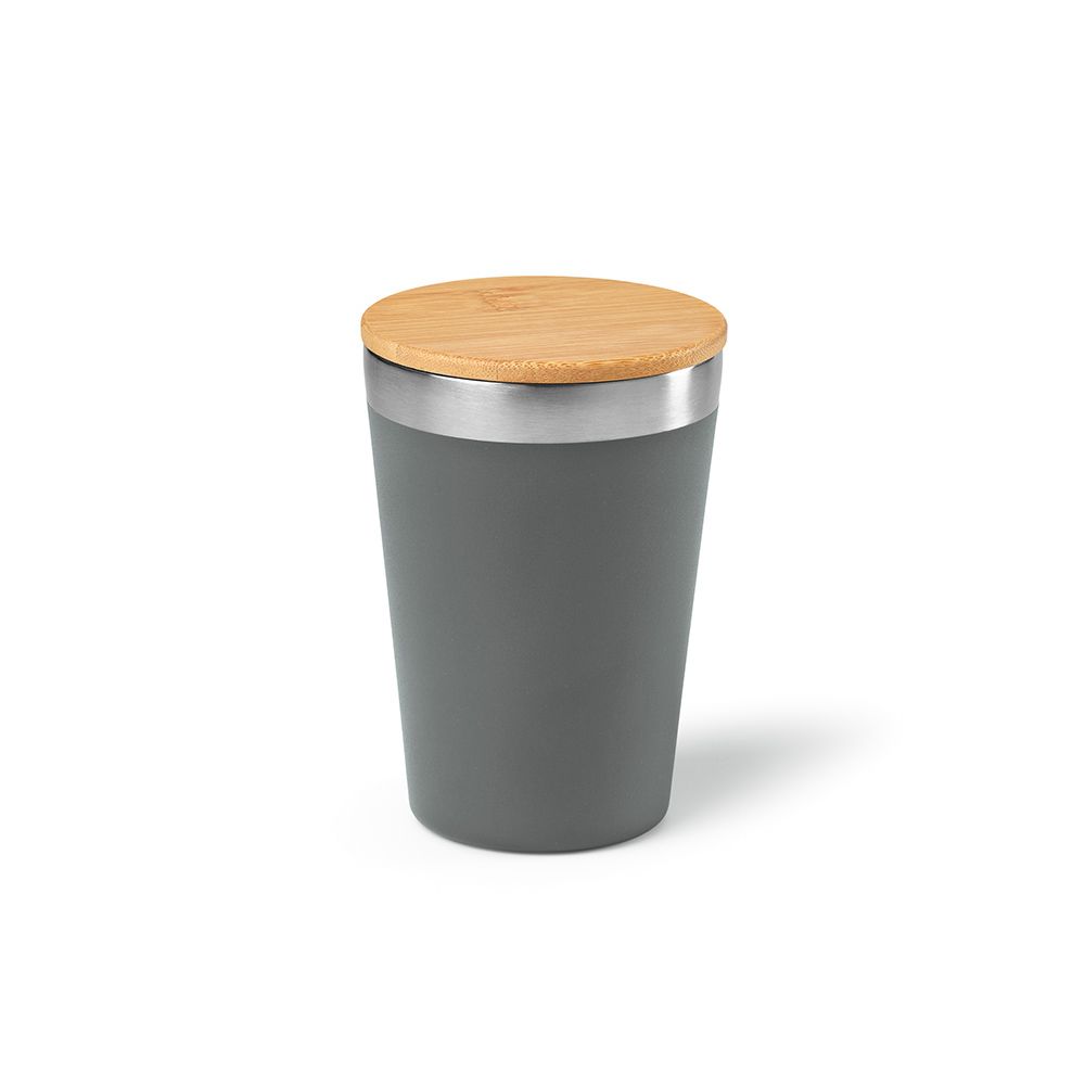 Picture of Don Travel Cup rSS and Bamboo lid 400ml. Double wall