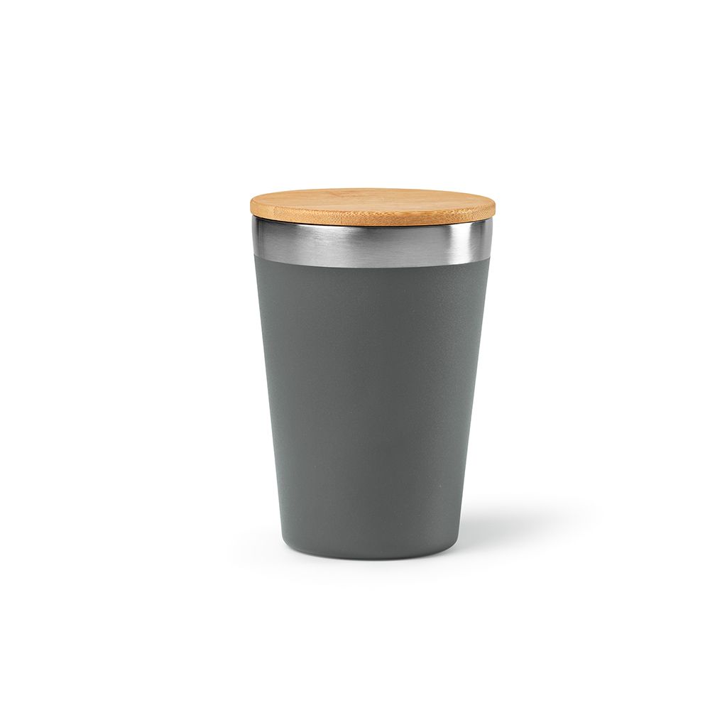 Picture of Don Travel Cup rSS and Bamboo lid 400ml. Double wall