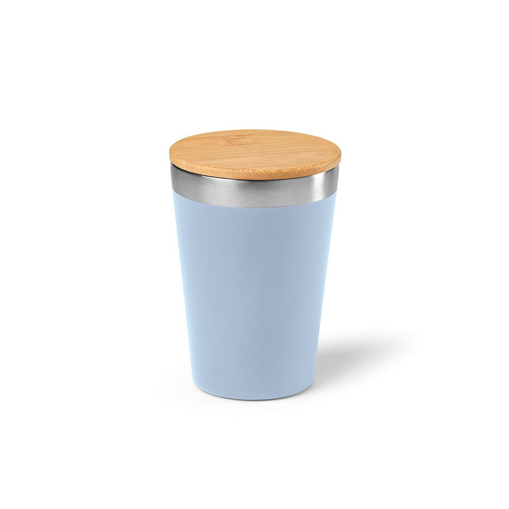 Picture of Don Travel Cup rSS and Bamboo lid 400ml. Double wall