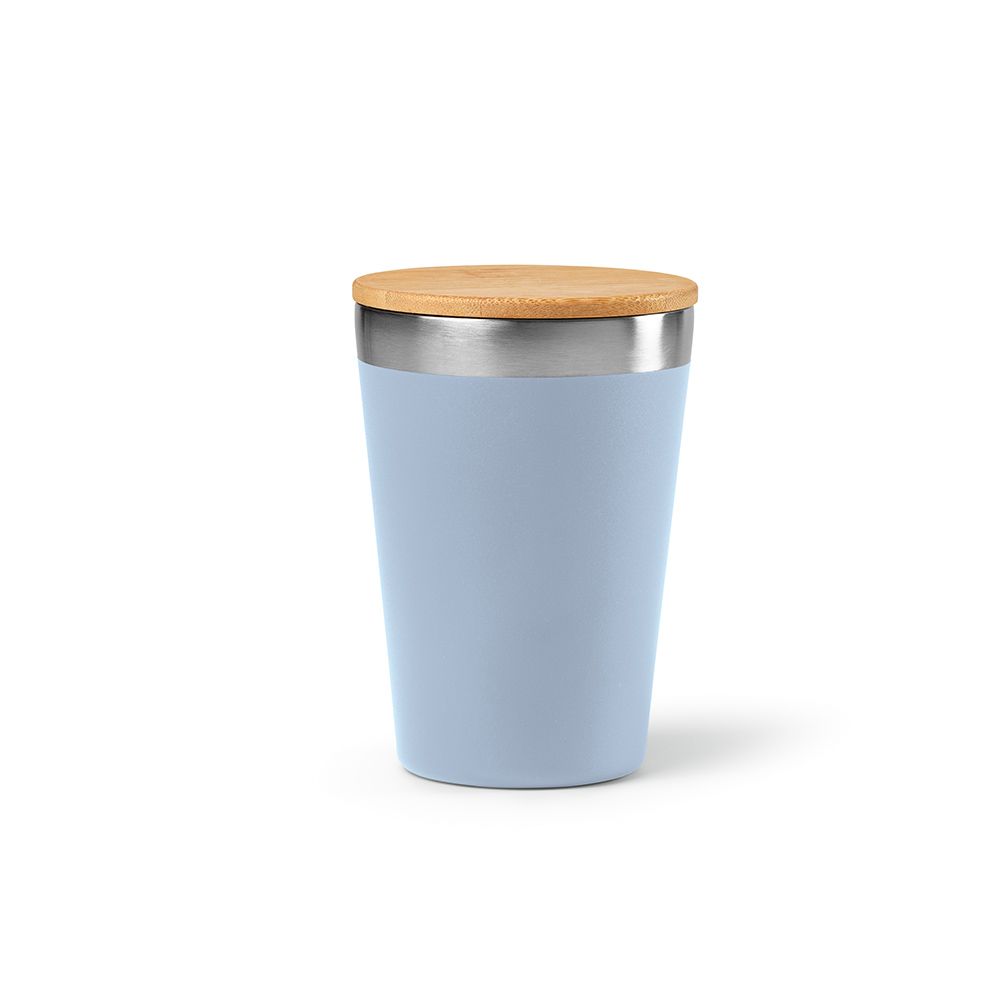 Picture of Don Travel Cup rSS and Bamboo lid 400ml. Double wall