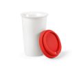 Picture of Tagus Travel Cup Ceramic 330ml. Double wall with coloured lid