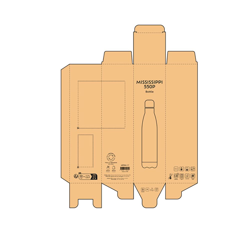 Picture of Mississippi 550P Bottle rSS 535ml. Double wall and Shinny