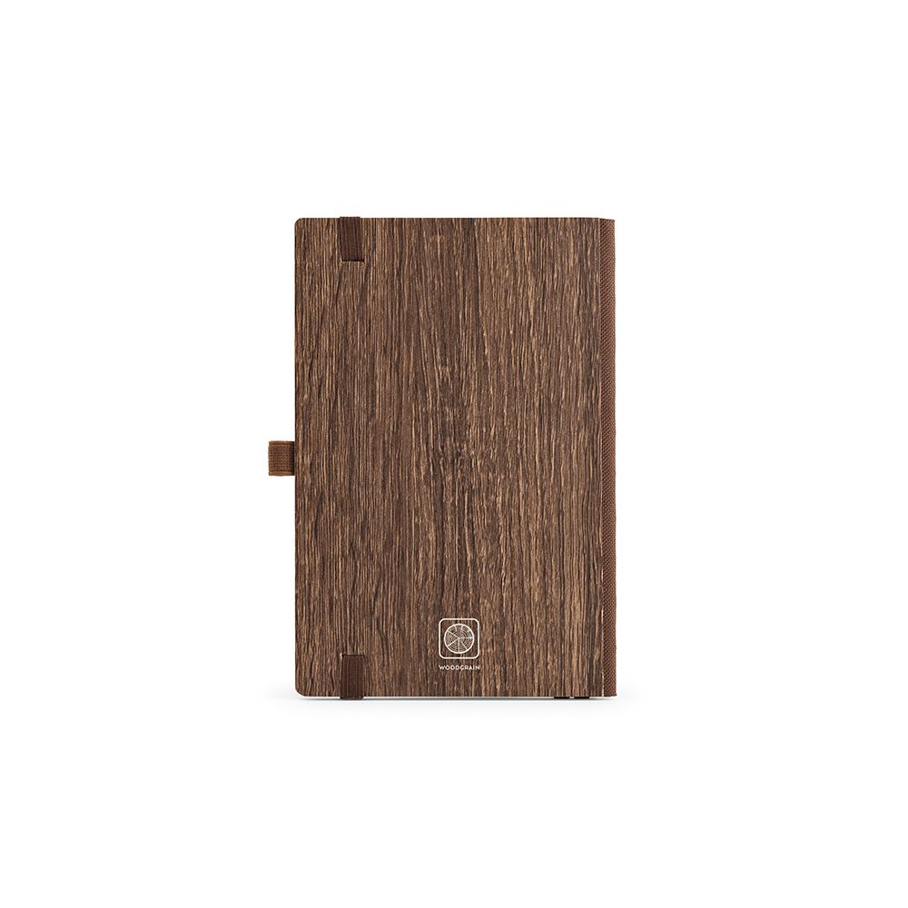 Picture of Steinbeck A5 Notebook Woodgrain cover. 70gsm FSC 196 pages