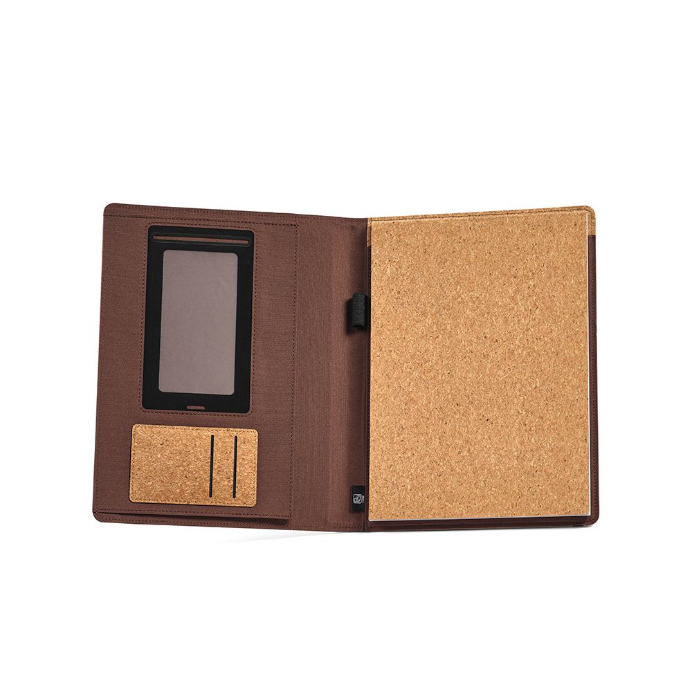 Picture of Kafka A4 Folder Cork. 64 FSC sheet notepad and elastic closure