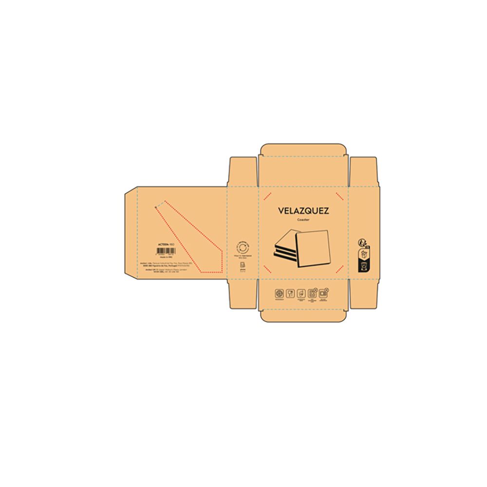 Picture of Velazquez Coasters Acacia Wood. Set of 4