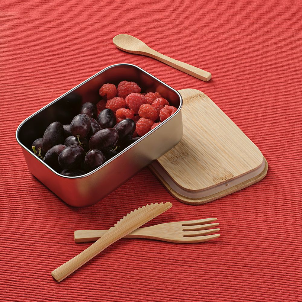Picture of Warhol Lunchbox rSS 740ml with Bamboo lid and cutlery
