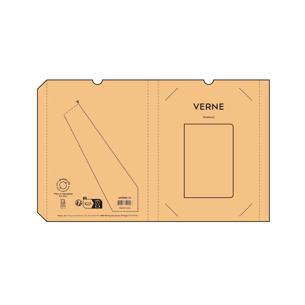 Picture of Verne A5 Notebook Cotton Rag cover. 80gsm recycled 196 pages
