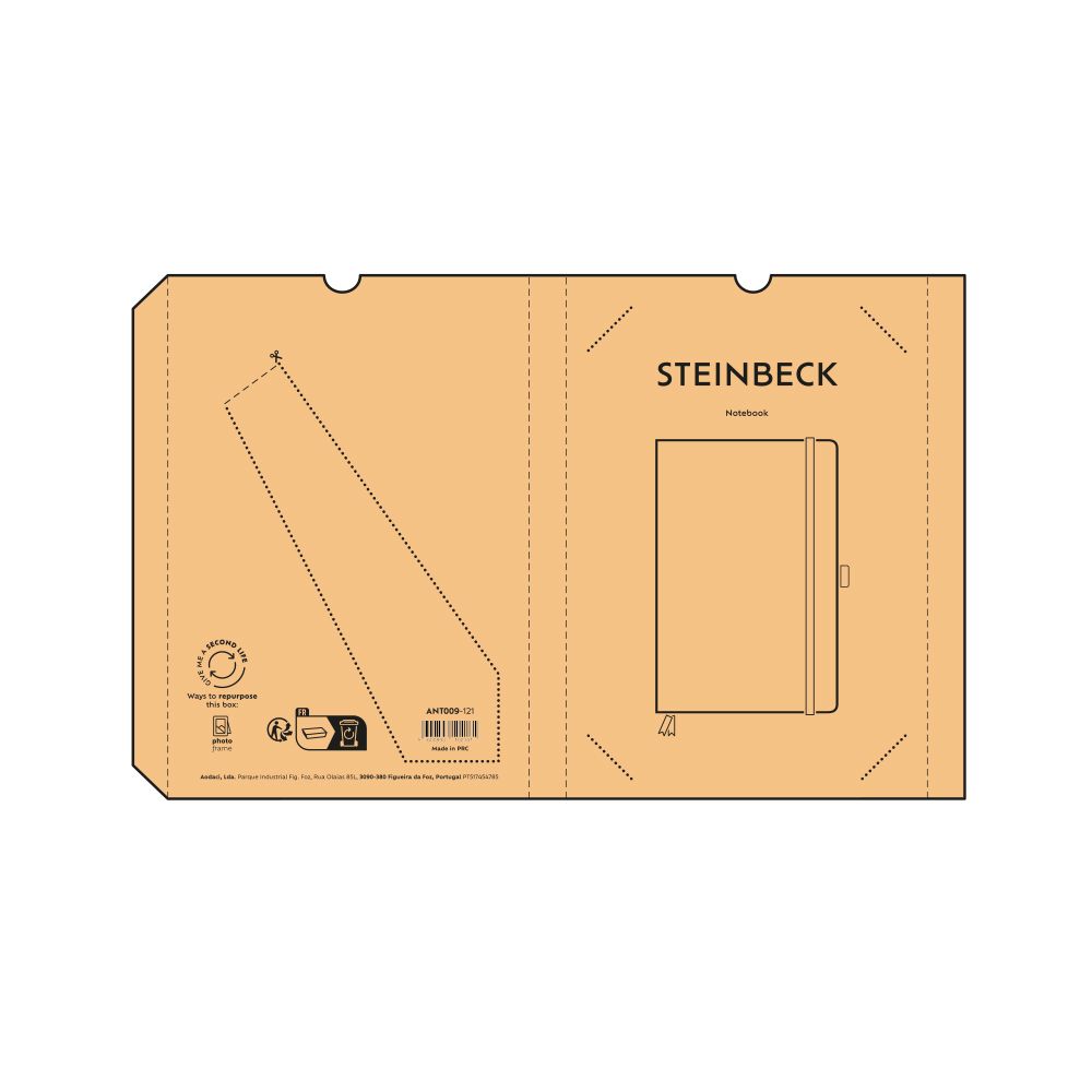 Picture of Steinbeck A5 Notebook Woodgrain cover. 70gsm FSC 196 pages