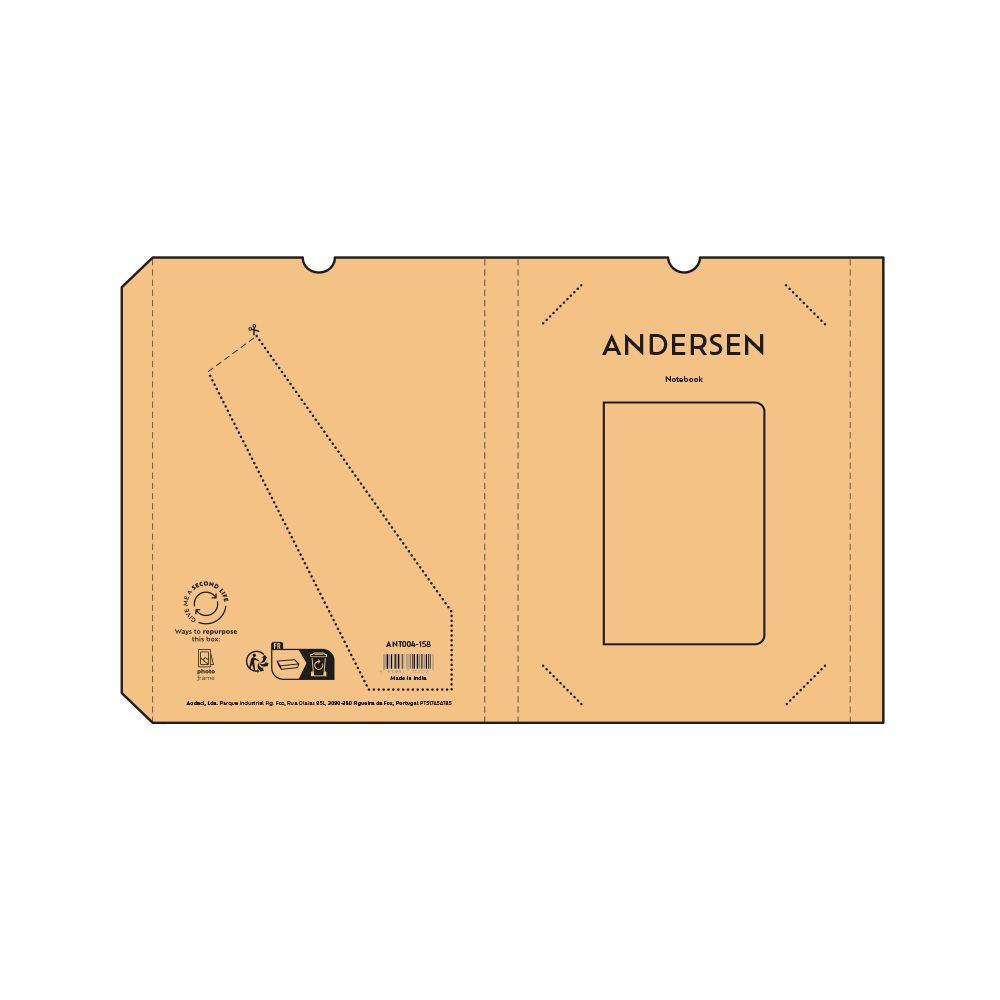 Picture of Andersen A5 Notebook Sugarcane cover. 80gsm recycled 196 pages