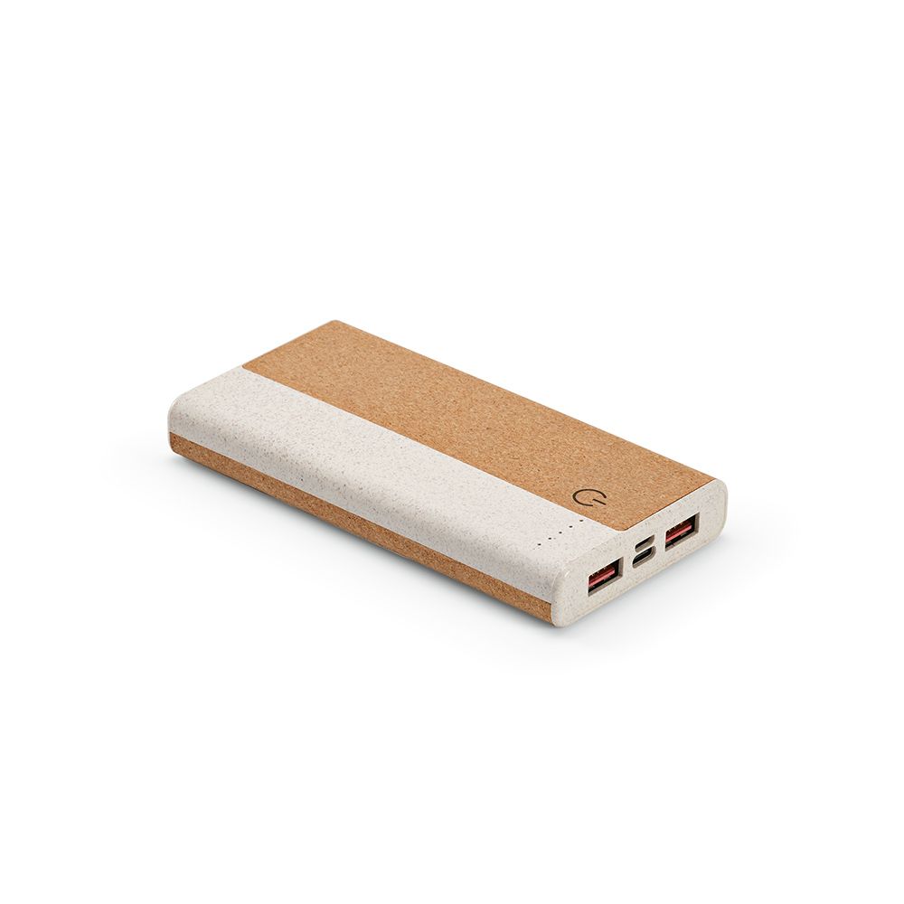 Picture of Archimedes Powerbank Cork and Wheat straw 10000mAh. 15W