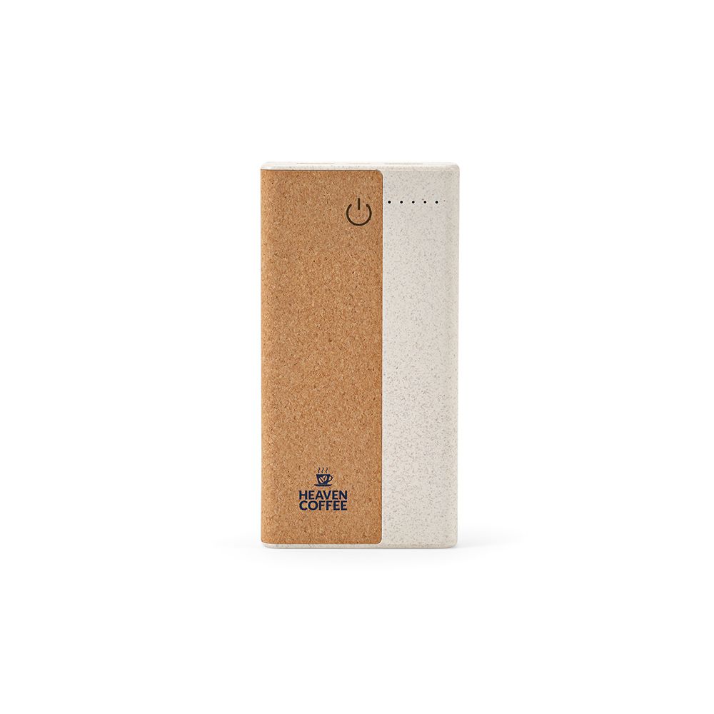 Picture of Archimedes Powerbank Cork and Wheat straw 10000mAh. 15W