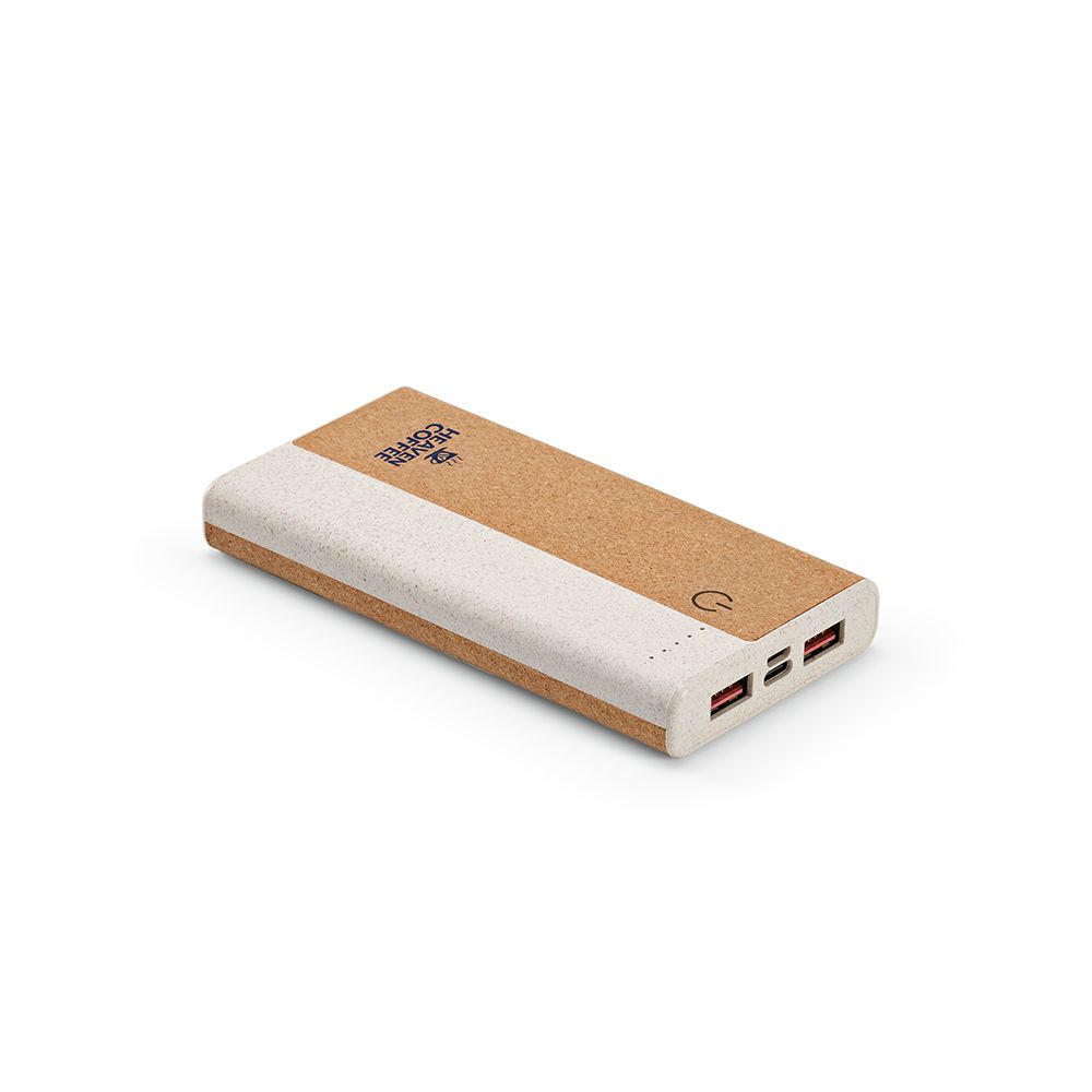 Picture of Archimedes Powerbank Cork and Wheat straw 10000mAh. 15W