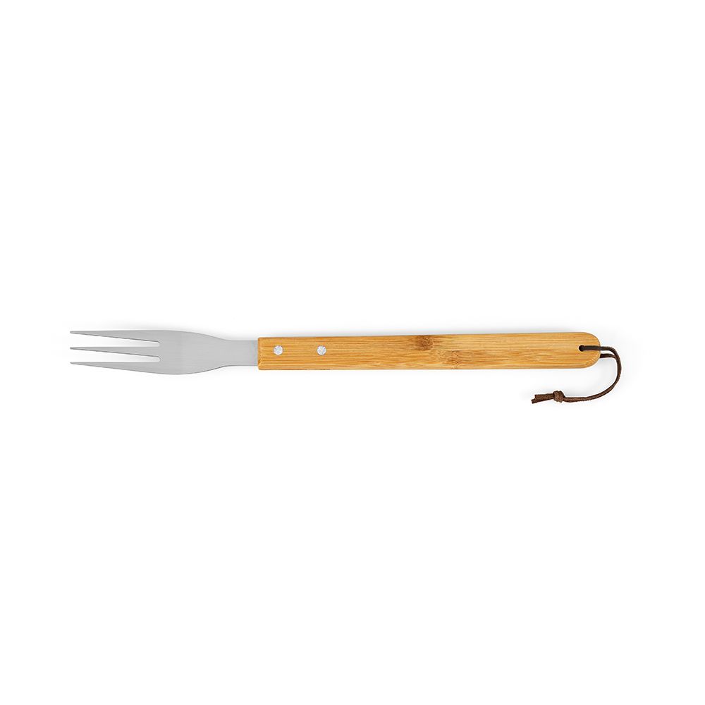 Picture of Turner Barbecue Set Bamboo. With Case, Tong, Fork & Spatula