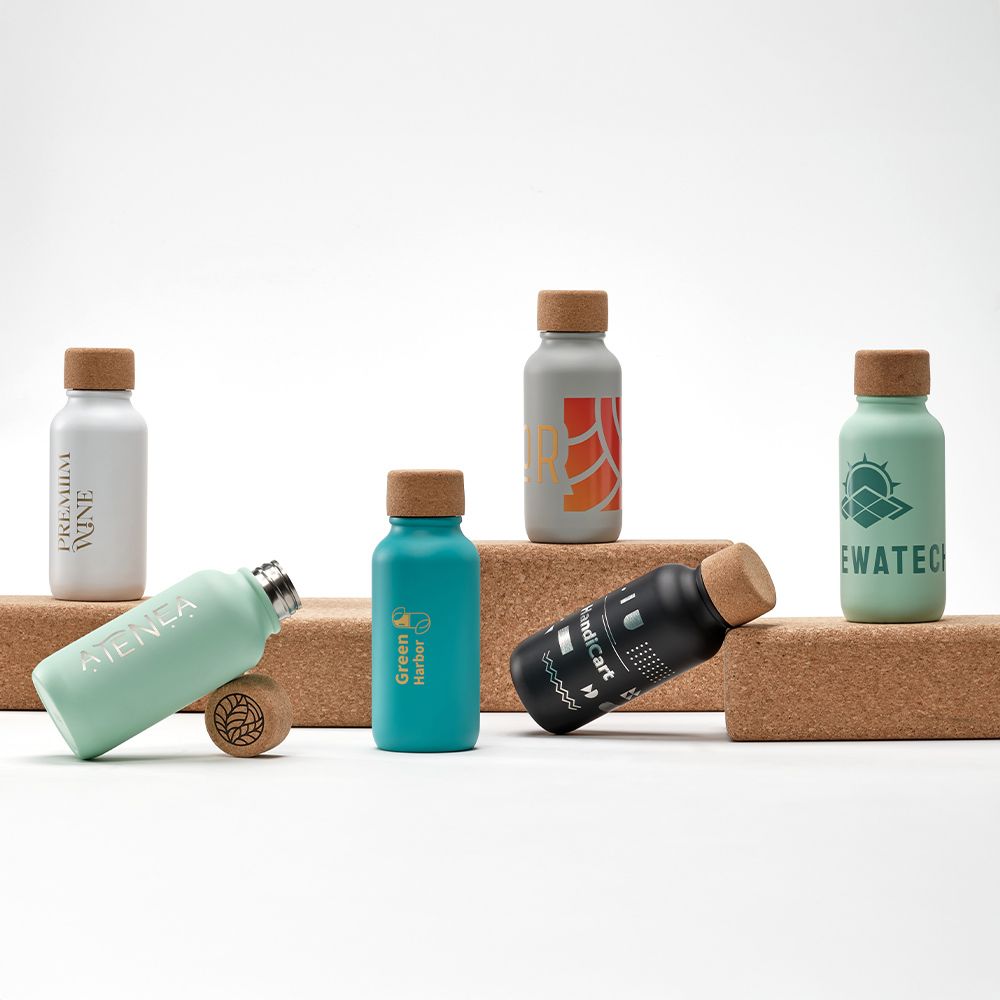 Picture of Volga Bottle rSS and Cork lid 530ml. Single wall and Leakproof 