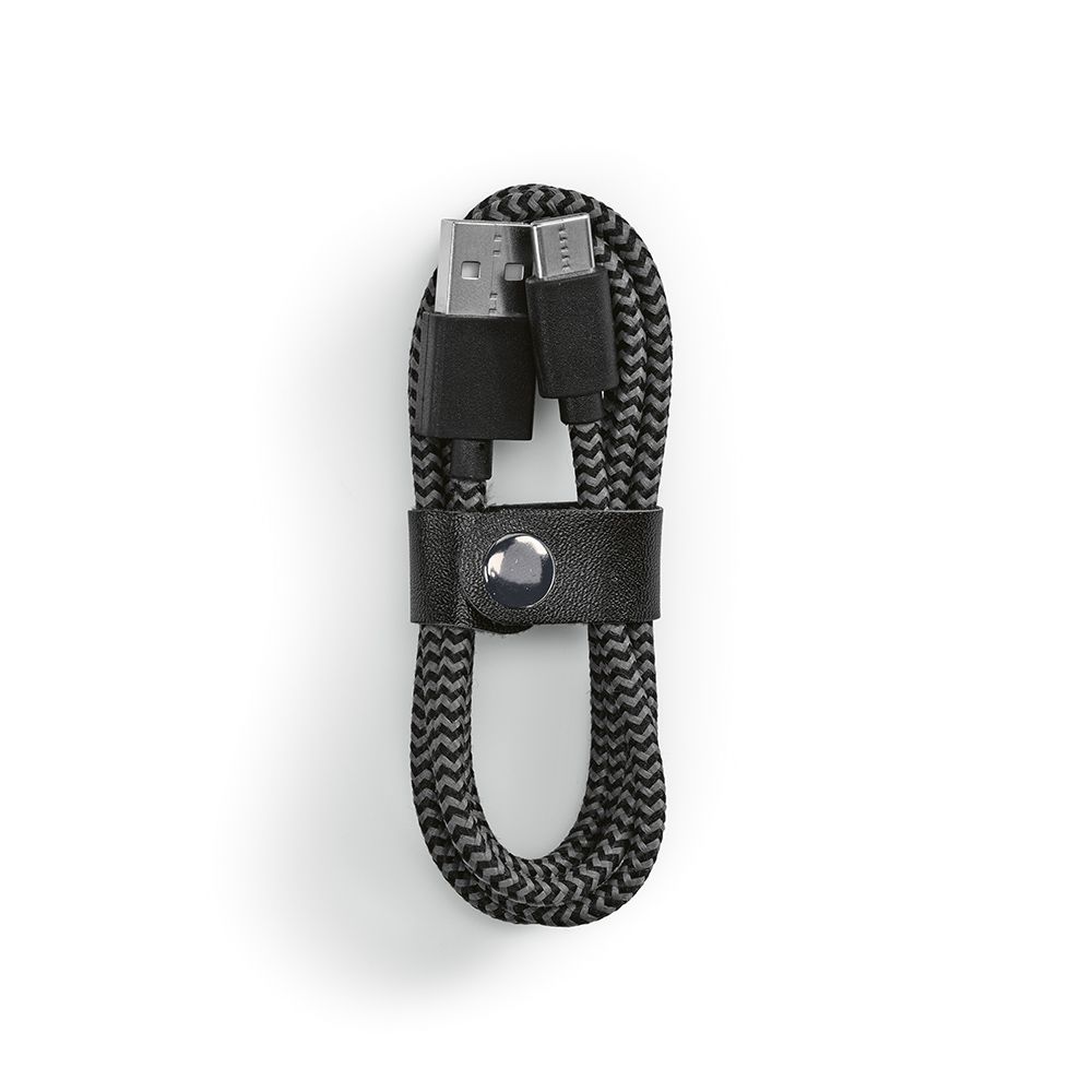 Picture of Leibniz Cable rPET. 1m USB-C to USB-A. Fast Charge