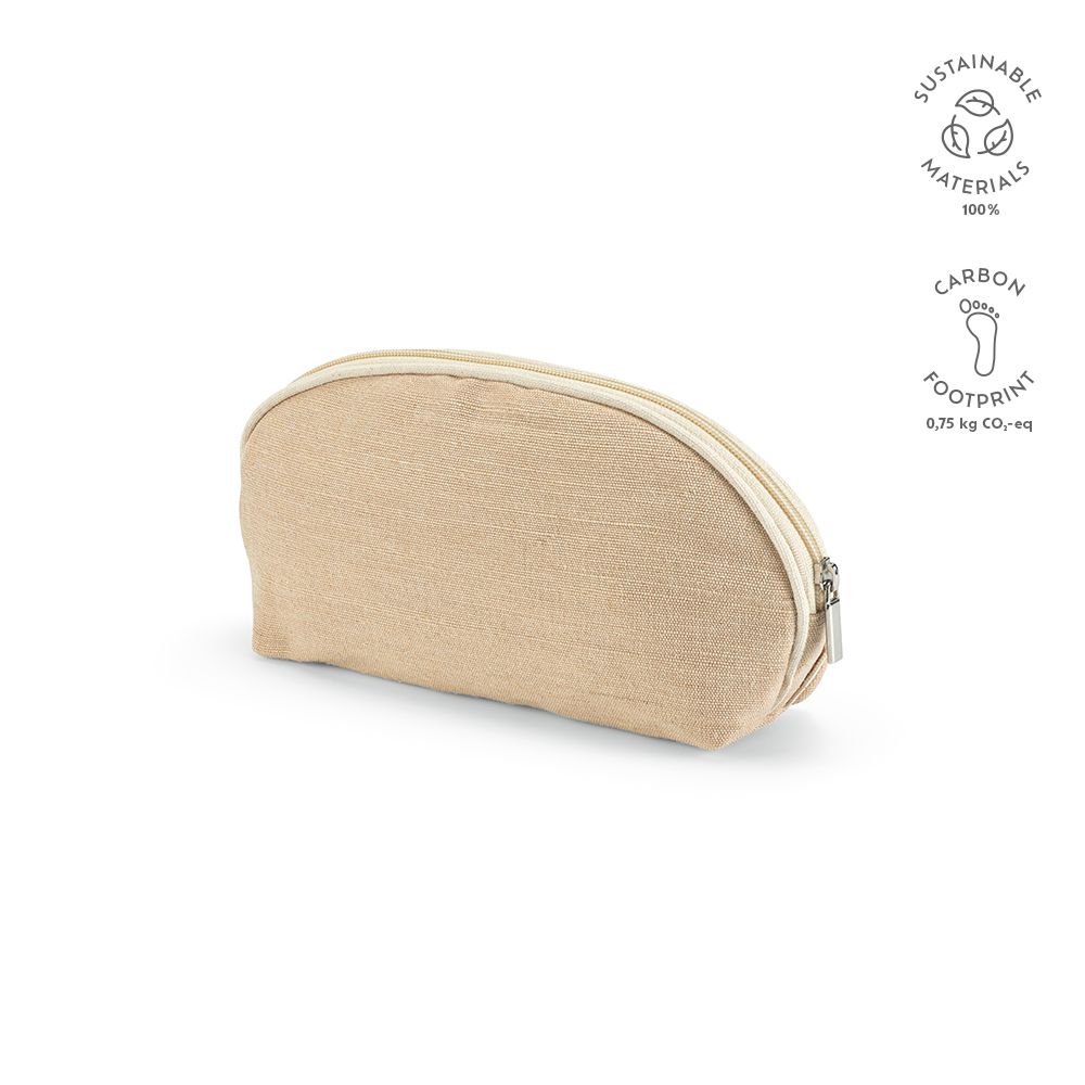 Picture of Dehli Toiletry Bag 1.5L 260gsm Jute with zipper