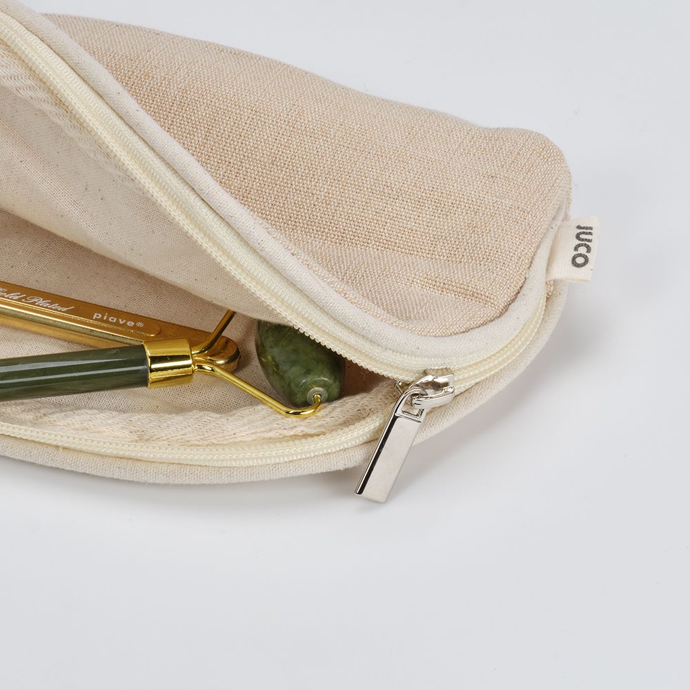 Picture of Dehli Toiletry Bag 1.5L 260gsm Jute with zipper