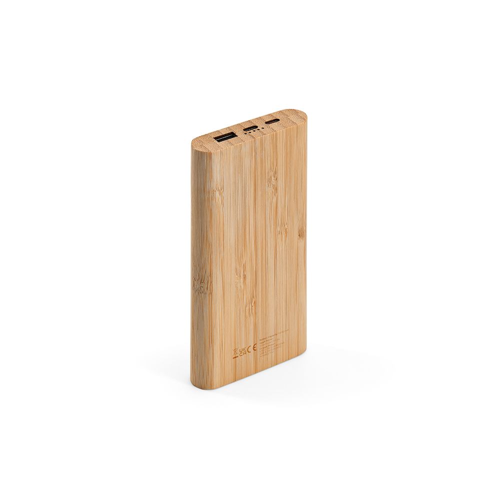 Picture of Pythagoras Powerbank Bamboo Battery 10000 mAh 