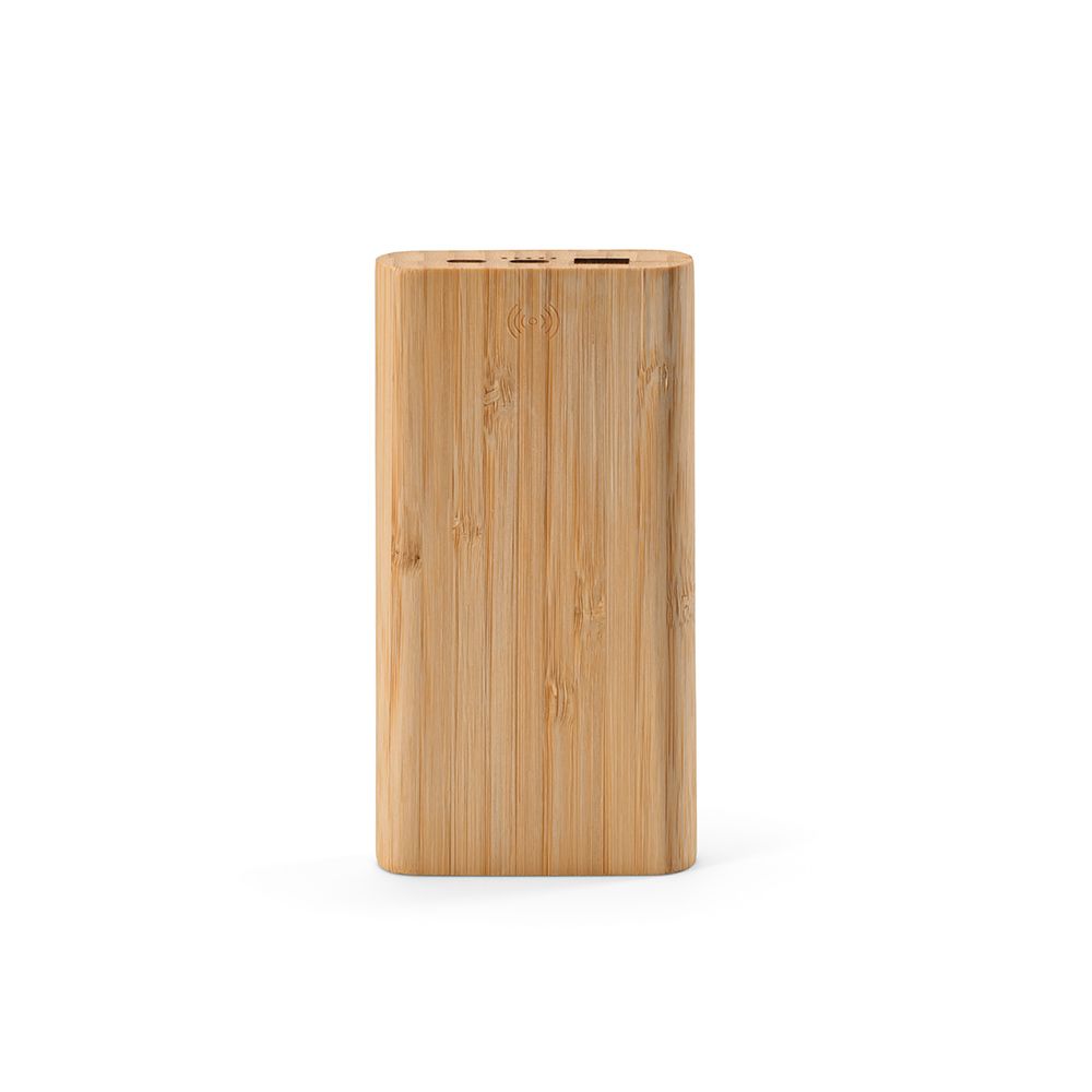 Picture of Pythagoras Powerbank Bamboo Battery 10000 mAh 