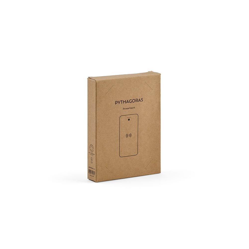 Picture of Pythagoras Powerbank Bamboo Battery 10000 mAh 